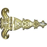 Cntma Dekoratif, Sac Tek Kuyruklu Menteşe - 69X102 Mm, Büyük, Sarı, 100 Adet