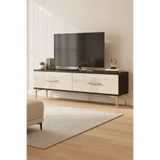 cnyr TSA1215AT - İDATV120 TV STAND, TV SEHPASI ANTRASİT - TRAVERTEN 120CM