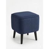Co Art Home Dekoratif Babyface Puf 40X40X40 cm – | Oturma Odası & Makyaj Masası & Ayak Uzatma Koltuğu - 40 x 40 - Lacivert