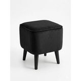 Co Art Home Dekoratif Babyface Puf 40X40X40 cm – | Oturma Odası & Makyaj Masası & Ayak Uzatma Koltuğu - 40 x 40 - Siyah