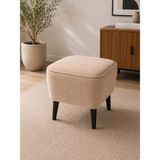 Co Art Home Dekoratif Puf & Bench 40X40 cm Ayak Uzatma Koltuğu - Bej