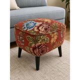 Co Art Home Dekoratif Puf & Bench 40X40 cm Ayak Uzatma Koltuğu - Kırmızı