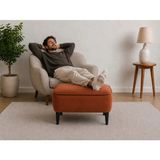 Co Art Home Dekoratif Puf & Bench 60X38 cm Ayak Uzatma Koltuğu - Turuncu