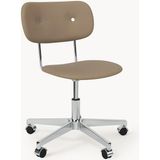 Co Ayarlanabilir Ahşap Ofis Sandalyesi - Ergonomik Meşe Tasarım - Bej