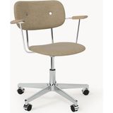 Co Bouclé Ofis Sandalyesi - Ayarlanabilir, Ergonomik - Gümüş - Beyaz