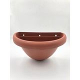 CO Şafak Oval Bahçe Saksısı Kahverengi