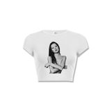 co trendiz Kadın Kate Moss Body Crop Beyaz