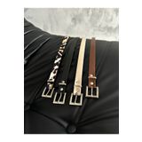 coaksco Kadın Klasik Toka 4'lü Set (LEO&EKRU&SİYAH&KAHVE) Pantolon & Etek & Ceket & Şort & Elbise Kemeri
