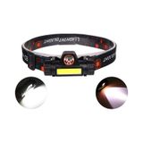 Cob Led 1200 Lümen Şarjlı Kafa Lambası + USB şarj kablosu Siyah