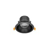Cob LED Sıva Altı Yuvarlak Siyah Kasa 8W 3000K Goya - 3000K - Gün Işığı