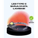 Cob + Xpe Led Kafa Feneri 800 Lumen C Şarjlı Çok Modlu