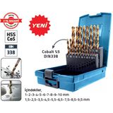 Cobalt %5 Dın 338 19 Parça Hss Matkap Uç Seti