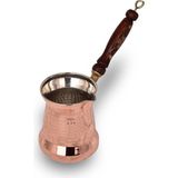 Cobper Premium Collection Roman Bakır Cezve 550ml Ahşap Kulp
