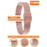 COBRA 14mm Fossil-Welder-Casio-Seiko-Omega-Armani Saat Uyumlu İnce Metal Hasır Saat Kordonu INCHSR14