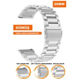 COBRA 20mm Fossil-Welder-Casio-Seiko-Omega-Armani Saat Uyumlu Çelik Metal Saat Kordonu Kayışı SG420MM