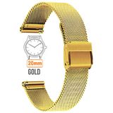 COBRA 20mm Fossil-Welder-Casio-Seiko-Omega-Armani Saat Uyumlu Kalın Metal Hasır Saat Kordonu KLNHSR20