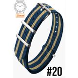 COBRA 20mm Fossil-Welder-Casio-Seiko-Omega-Armani Saat Uyumlu Nato Tekstil Kumaş Saat Kordonu 20MODEL20