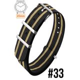COBRA 20mm Fossil-Welder-Casio-Seiko-Omega-Armani Saat Uyumlu Nato Tekstil Kumaş Saat Kordonu 20MODEL33
