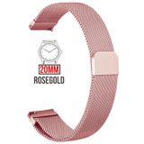 COBRA 20mm Fossil-welder-casio-seiko-omega-armani Uyumlu Mıknatıslı Hasır Metal Saat Kordonu Mıkhsr20