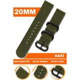 COBRA 20mm Saatlerle Uyumlu Premium Nato Kumaş Tekstil Saat Kordonu Kayışı F39XWDB-AH