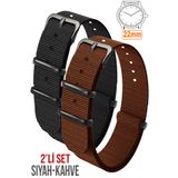 COBRA 22mm Fossil-Welder-Casio-Seiko-Omega-Armani Saat Uyumlu Nato Tekstil Kumaş Saat Kordonu 22NTSYH