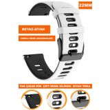 COBRA 22mm Fossil-Welder-Casio-Seiko-Omega-Armani Saat Uyumlu Silikon Saat Kordonu Kayışı A5622MM