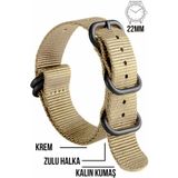 COBRA 22mm Fossil-Welder-Casio-Seiko-Omega-Armani Saat Uyumlu Zulu Nato Tekstil Saat Kordonu ZULU-22mm
