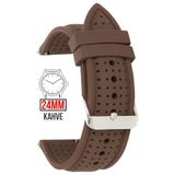 COBRA 24mm Fossil-Welder-Casio-Seiko-Omega-Armani Saat Uyumlu Silikon Saat Kordonu Kayışı 24S26B