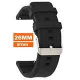 COBRA 26mm Fossil-Welder-Casio-Seiko-Omega-Armani Saat Uyumlu Silikon Saat Kordonu Kayışı MSLK26