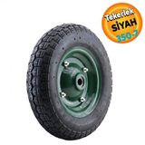 Cobra El Araba Arabası Tekeri Tekerleği Havalı Bilyalı Yeşil Jant Siyah 350X70