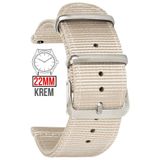 COBRA Xiaomi Mi Watch S1-S2 Yuvarlak Kasa Uyumlu 22mm Nato Tekstil Kumaş Saat Kordonu NTCFT22