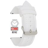 COBRA Xiaomi Mi Watch S1-S2 Yuvarlak Kasa Uyumlu 22mm Silikon Saat Kordonu Kayışı 22S26B