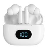 Coby Gerçek Kablosuz Kulaklıklar ve Pil Okuma Şarj Kılıfı | Mini Bluetooth Kulaklıklar, Dahili Mikrofon, Hafif | Tere Dayanıklı Jel Uçları | 10 HR'ye kadar Toplam Çalma Süresi (Beyaz)