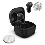 Coby Mini Gerçek Kablosuz Kulaklıklar | Kompakt Hafif Kulak İçi Kulaklıklar Kılıflı | Dünyanın En Küçük Kablosuz Kulak Tomurcukları ve Dahili Mikrofonlu | Kablosuz Kulaklıklar, Bluetooth Kulaklıklar