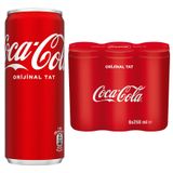 Coca-Cola Kutu 250 ml 6'lı Paket