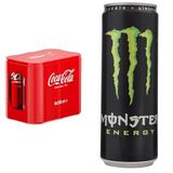 Coca-Cola Orijinal Tat 250 ml ve Monster Orijinal Enerji İçeceği 500 ml, Kutu, 6+12 Adet