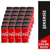 Coca-Cola Şekersiz 250 ml Kutu 24'lü Paket
