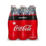 Coca Cola Zero Cam Şişe 6X250 Ml