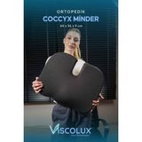 Coccyx Ortopedik Oturma Minderi - Visco Kuyruk Sokumu Minderi Hemeroid 44X36X9,5 - Siyah