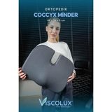 Coccyx Ortopedik Oturma Minderi - Visco Kuyruk Sokumu Minderi Hemeroid Füme 44X36X9,5 - Ahşap