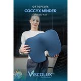 Coccyx Ortopedik Oturma Minderi - Visco Kuyruk Sokumu Minderi Hemeroid Mavi 44x36x9,5