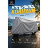 COCEM Arora Cappuccino 50 CC Uyumlu Motosiklet Brandası Su Geçirmez UV Korumalı Gri