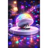 COCEM USB Mini Disko Topu RGB 7 Renk Ses Duyarlı Araç İçi LED Parti Işığı