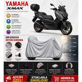 Cocem Yamaha Xmax Motor Brandası Arka Çanta Uyumlu Su Geçirmez Uv Korumalı Gri
