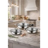 Cocinero 1096 Pluton Çelik 6 Parça Omlet Sahan Seti