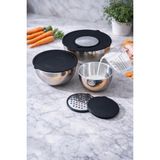 Cocinero 1099 9 Parça Karıştırma Kabı 16*20*24 - 0 - 19 lt - Gümüş