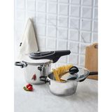 Cocinero Düdüklü Tencere Seti Ergonomik Saplı Paslanmaz Çelik 6+4 Litre Kolay Temizlik