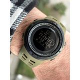 Cockpit Marka Water Resist ,alarm, Işıklı, Yeşil Silikon Kordon Spor Erkek Kol Saati