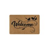 Coco Entry PS30A Welcome Kuş Desenli Kalın Kaymaz Taban Paspas