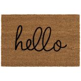 Coco Hello El Yazısı Kıl Kapı Önü Paspası, 40X60